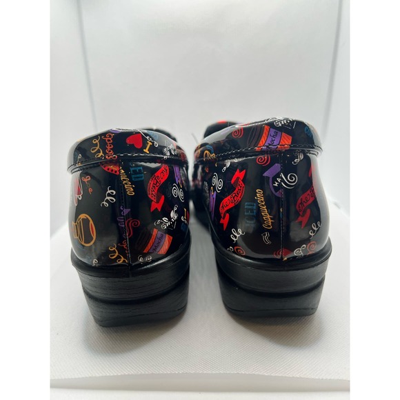 COPY - Easy Work Faux Patient Leather Coffee Themed Non Slip Work Shoes - Picture 5 of 9